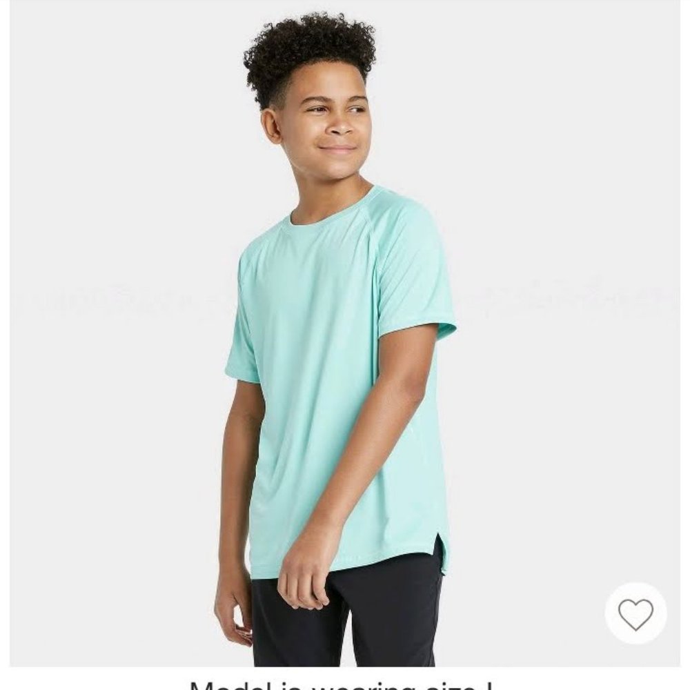 Boys' Performance T-Shirt- Turquoise S